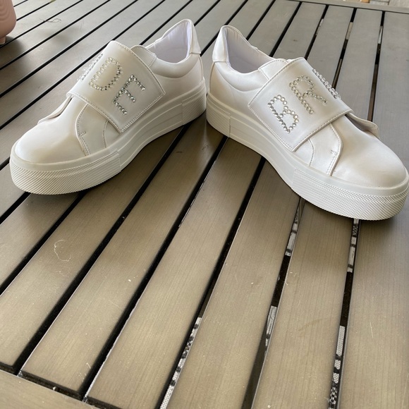 Lulus Bride2Be White Rhinestone Sneakers - Picture 9 of 13